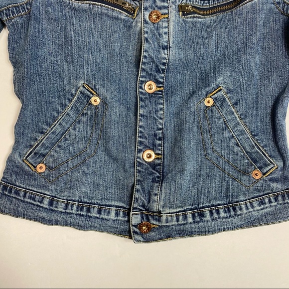 Vintage 90s Tommy Hilfiger Denim Jean Jacket M - Picture 8 of 12